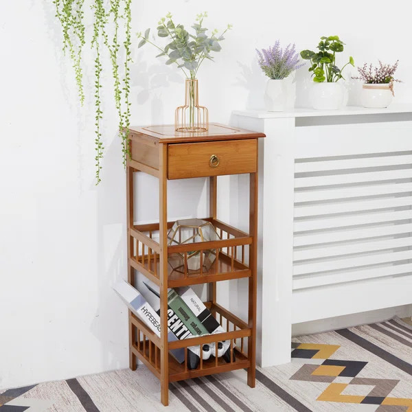 Gerbrig Solid Wood End Table with Storage | Wayfair Professional