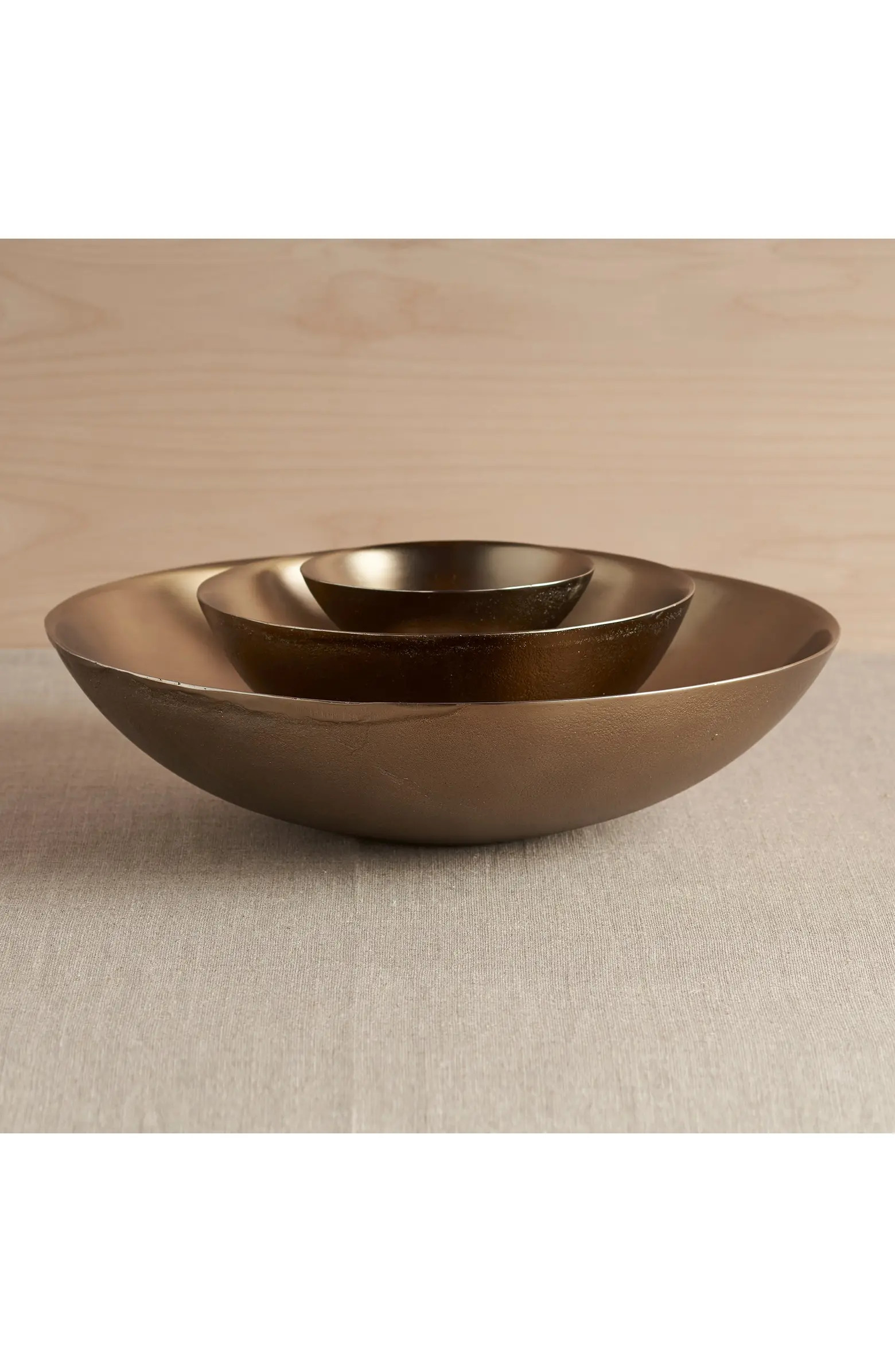 The Collective Home Stinson Antique Brass Bowls Assorted - Set of 3 | Nordstrom | Nordstrom