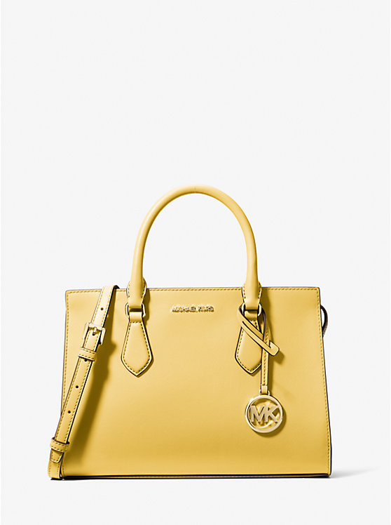 Sheila Medium Faux Saffiano Leather Satchel | Michael Kors US