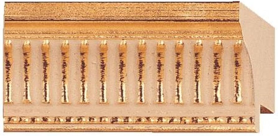 CountryArtHouse Picture Frame Moulding (Wood) 18ft Bundle - Ornate Gold Finish - 1" Width - 7/16"... | Amazon (US)
