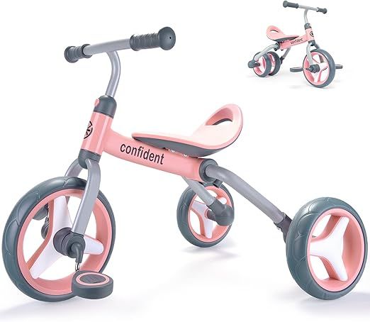 XIAPIA 3 in 1 Tricycle for Toddler Age 2-5, Folding Kids Bicycle& Toddler Tricycle& Baby Balance ... | Amazon (US)