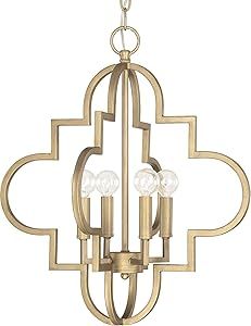 Capital Lighting 4541BG Ellis Modern Candle Style Pendant, 4-Light 240 Total Watts, 20"H x 18"W, ... | Amazon (US)