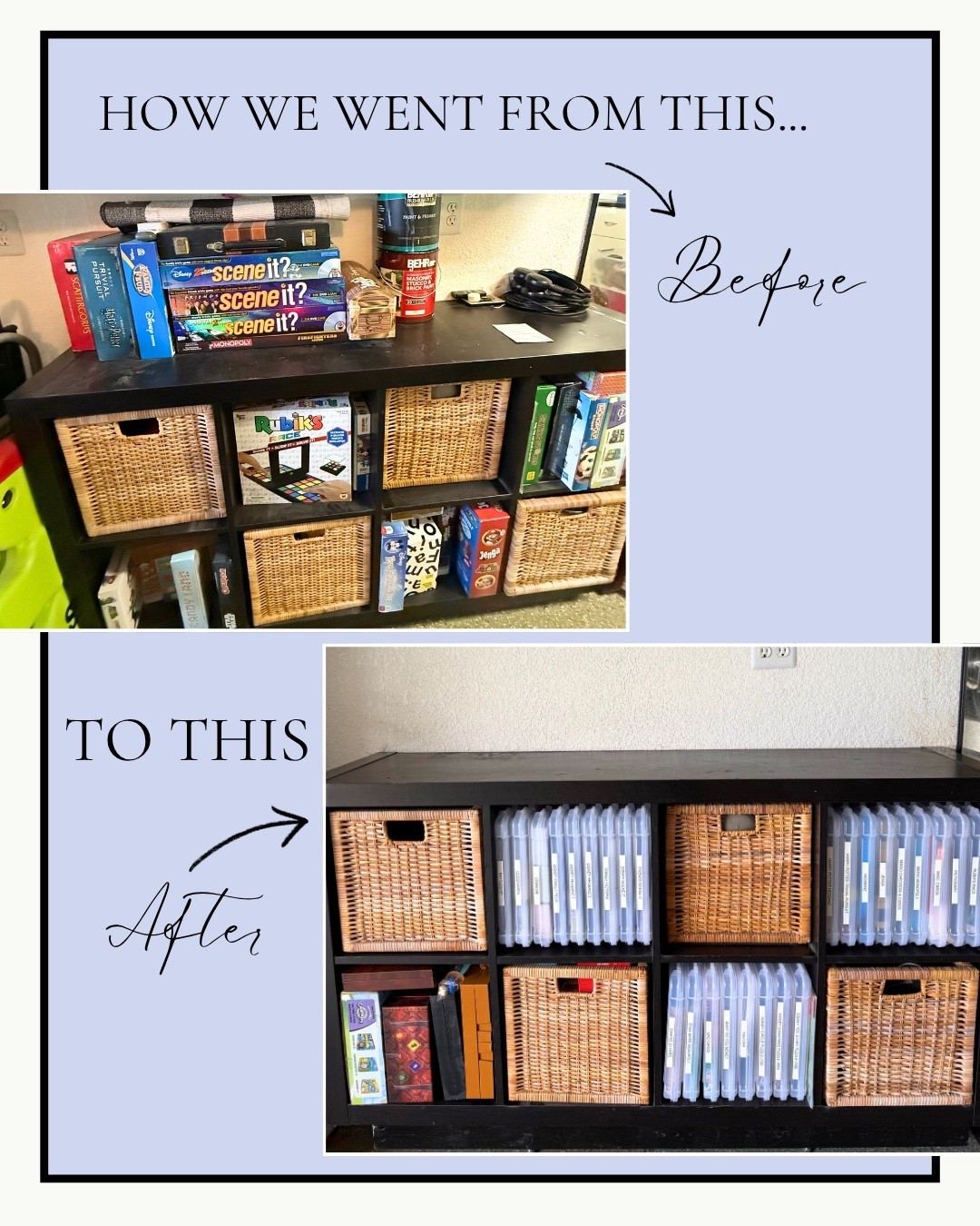Our board game area makeover! You only need 2 items from Amazon: slim case containers & a label maker. 

#LTKHome