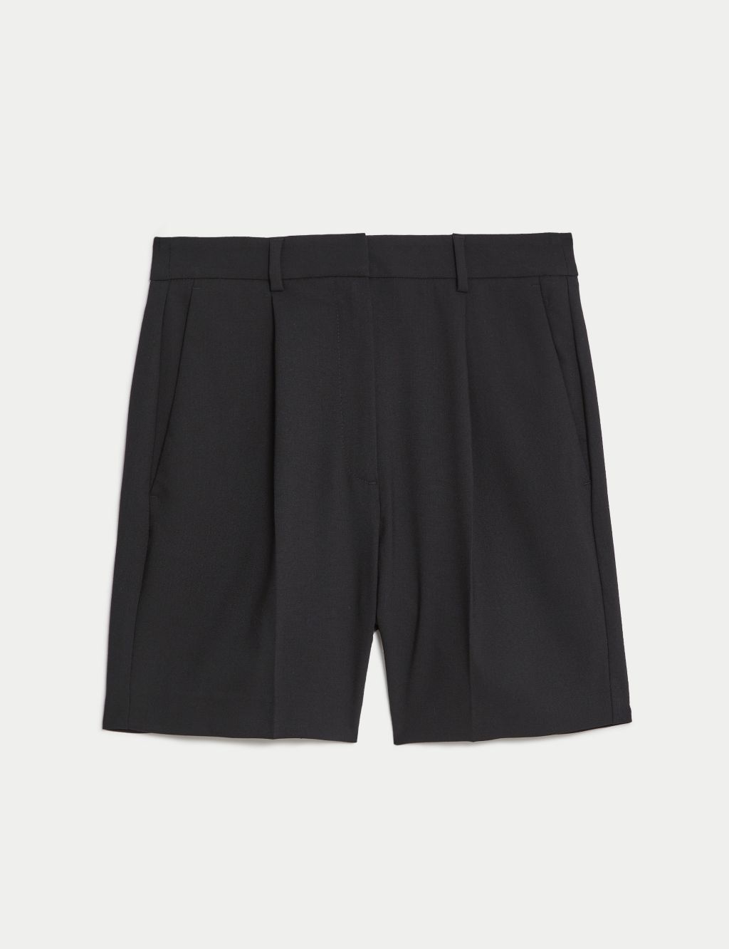 High Waisted Pleat Front Shorts | Marks & Spencer (UK)
