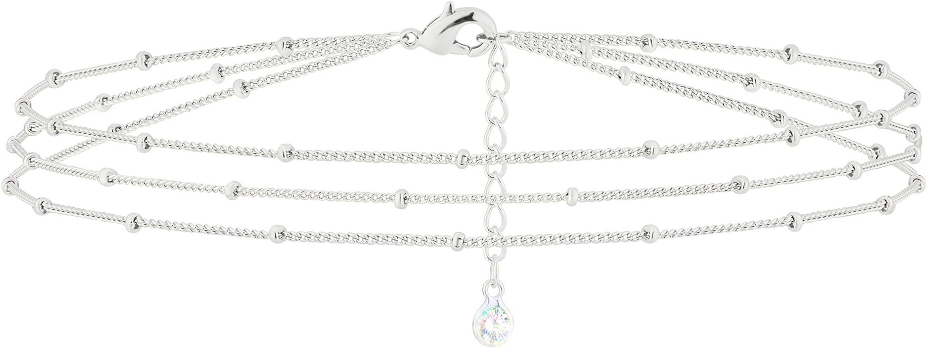 MEVECCO Bracelet for Women 14K Gold Plated Dainty Chain Simple Jewelry Cute Handmade Minimalist f... | Amazon (US)