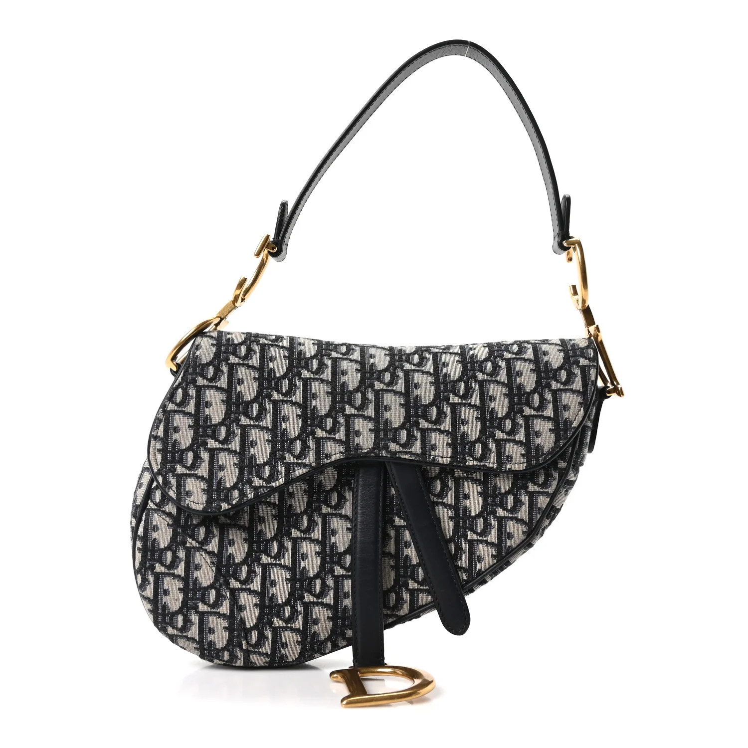 Christian Dior Oblique Saddle Bag Blue 1866383 | FASHIONPHILE (US)