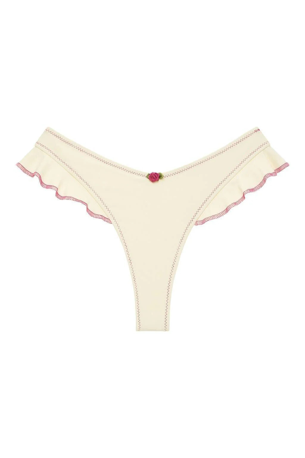 Cream Raspberry Kelly Bikini Bottom | Montce