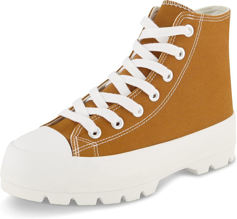 CUSHIONAIRE Women's Vespa high top Canvas Sneaker +Memory Foam and Side Zipper | Amazon (US)