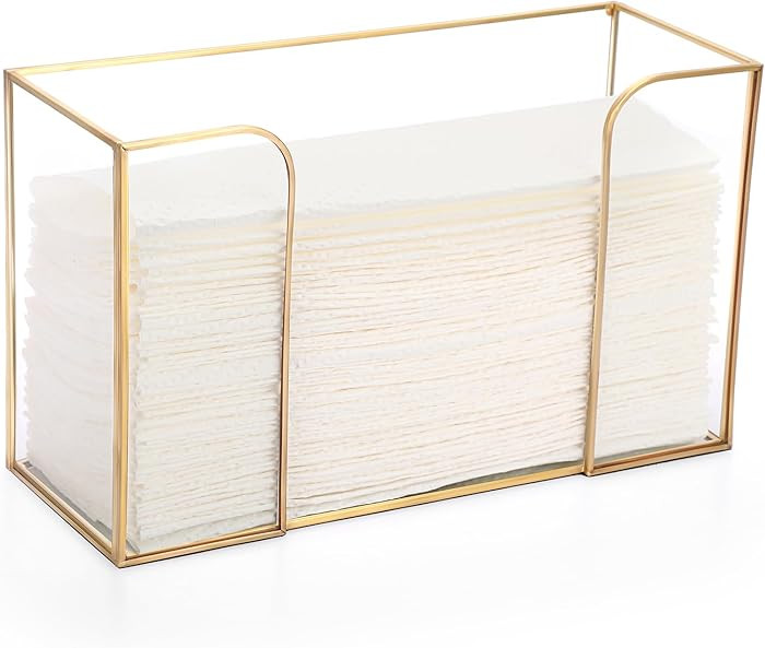 Sumnacon Countertop Bathroom Paper Towel Dispenser Glass Paper Towel Dispenser for Home Bathroom ... | Amazon (US)