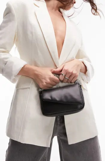 Topshop Gwen Puffy Faux Leather Top Handle Grab Bag | Nordstrom | Nordstrom