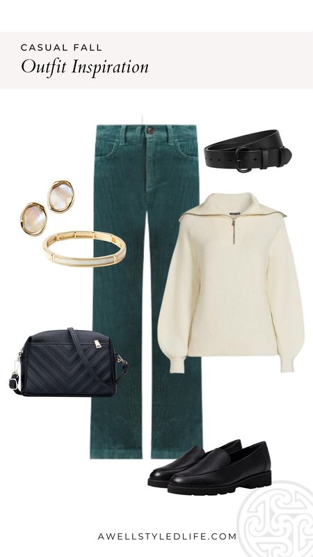 Perfect for fall, this outfit mixes budget fashion from Walmart and Amazon with some pieces from Loft to make a great casual outfit.

#walmart #walmartfashion #amazon #amazonfashion #loft #loftfashion #fashion #fashionover50 #fashionover60 #corduroyfashion