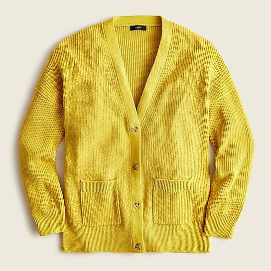 V-neck cotton-cashmere cardigan sweater | J.Crew US