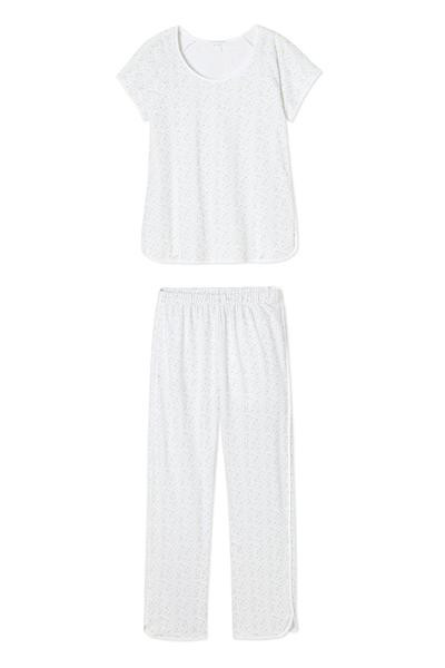JB x LAKE Pima Short-Long Set in Meadow | LAKE Pajamas