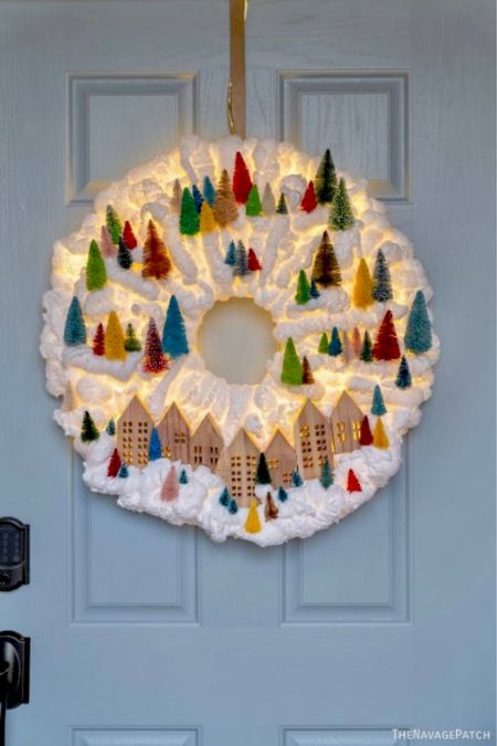 DIY snowy village wreath, Christmas wreath, snowy wreath, Christmas wreath with lights, Christmas village wreath, DIY Christmas wreath, white Christmas wreath

#LTKHoliday #LTKhome #LTKSeasonal