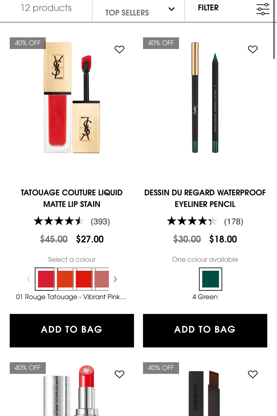 YSL is having a huge sale on discontinued items!! 😱

#LTKCyberSaleFR #LTKbeauty #LTKCyberWeek