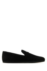 Prada Suede Loafer — Black | Italist Inc.