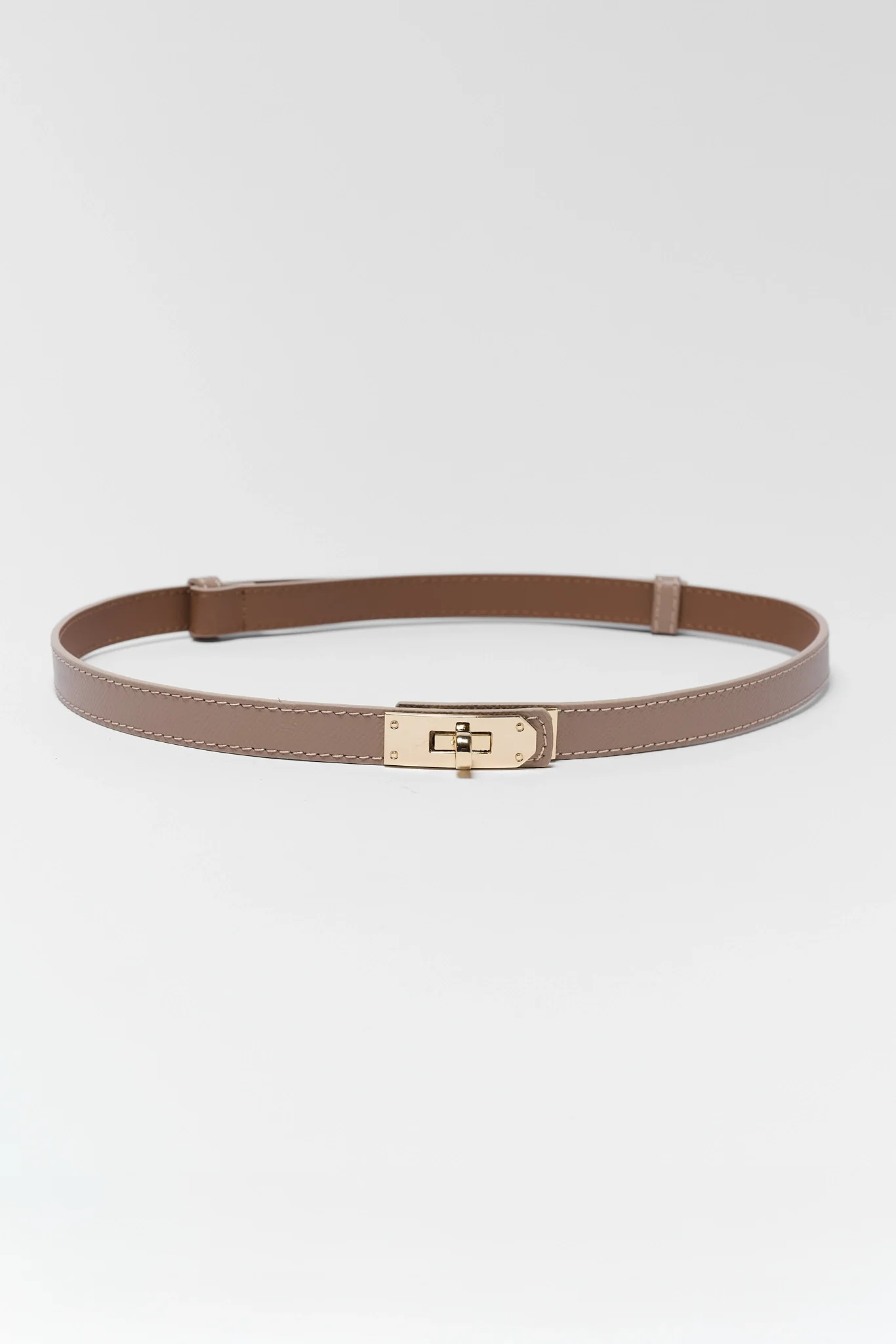 Piper Tan Faux Leather Belt | Avara