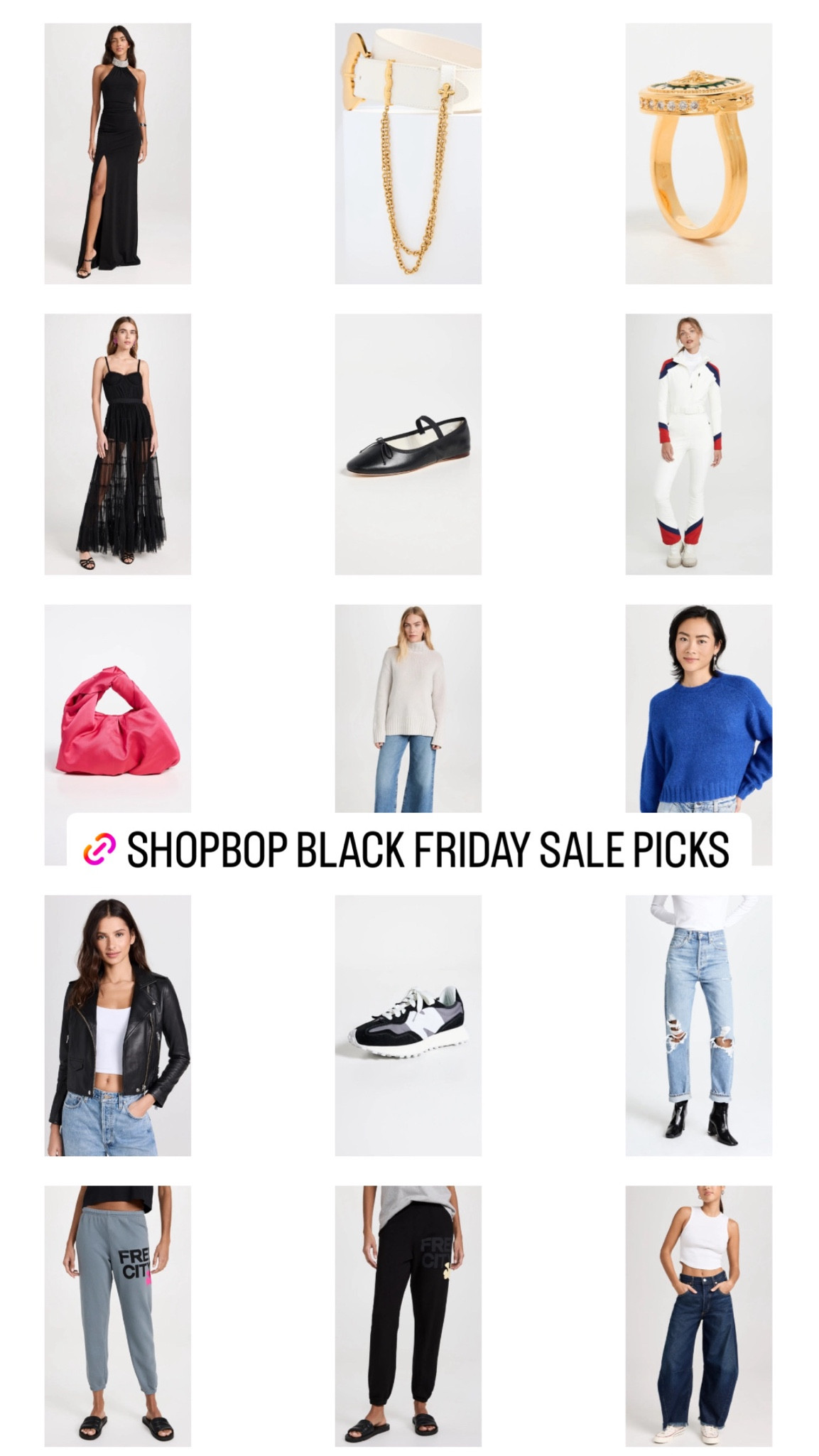 The best Black Friday Cyber Monday finds at Shopbop. 

Freecity sweatpants 
Leather jacket
Wide leg jeans
New balance sneakers 


#LTKCyberWeek #LTKHoliday #LTKsalealert