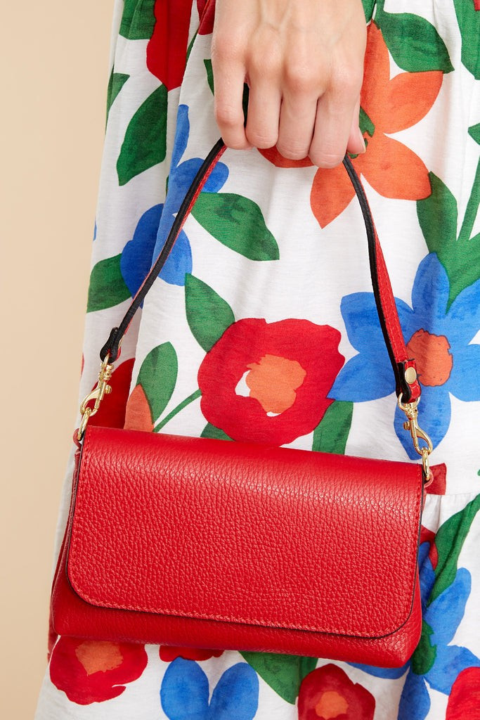Little Lady Red Leather Bag | Red Dress 