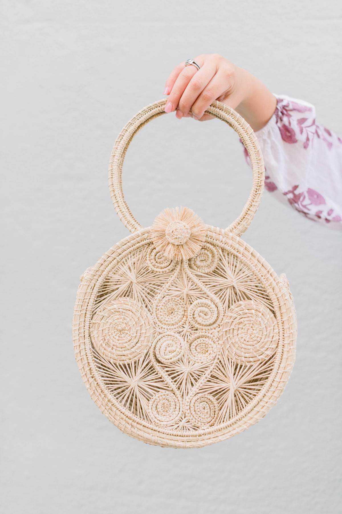 Magnolia Flower Tote | Natural | Victoria Dunn 