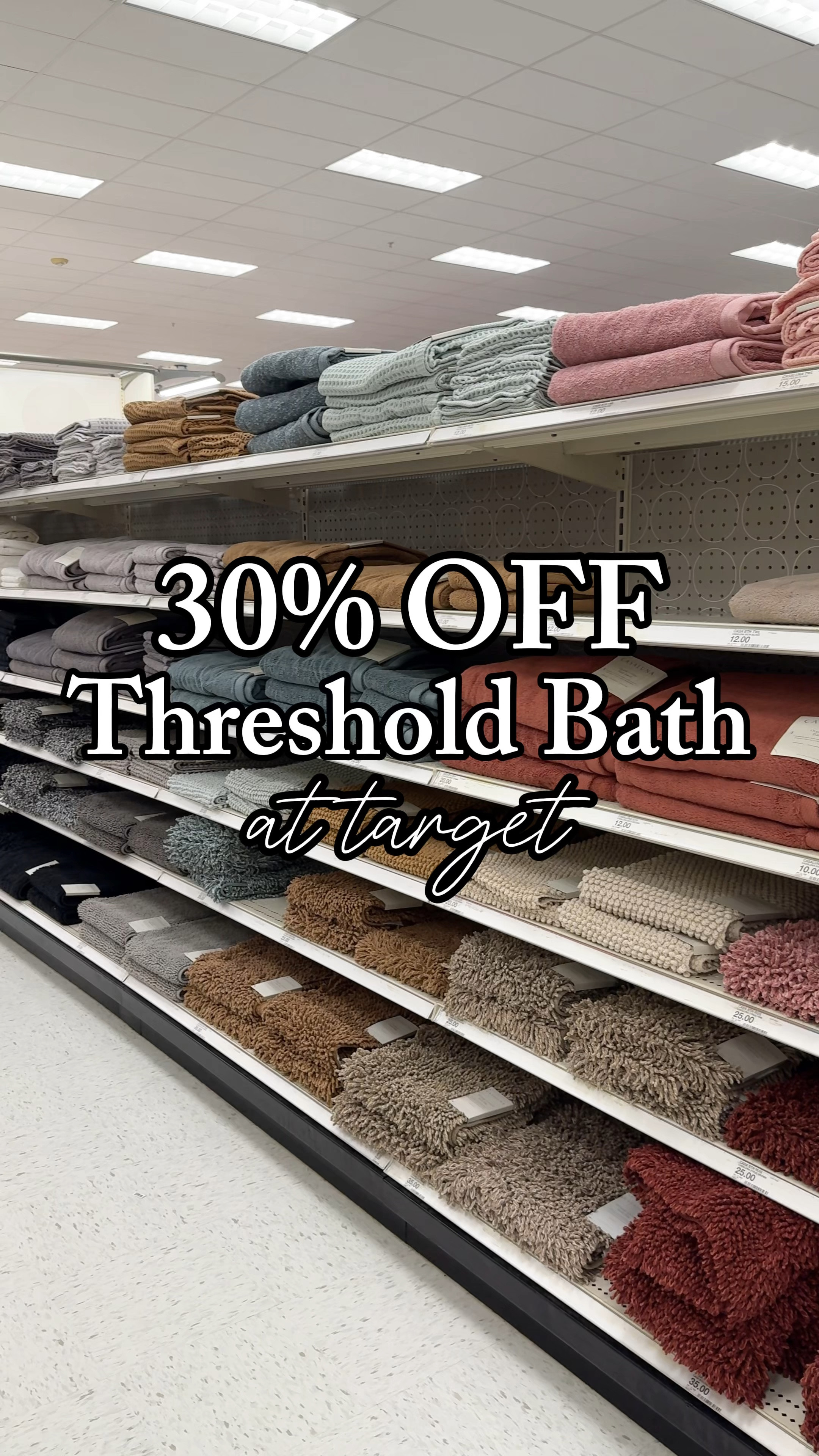 Target Circle Week - 30% off threshold bed and bath! 

Bath mat, bath towels, hand towels, bathroom decor, bathroom tray, soap tray, soap dispenser, bathroom trash can 

#LTKxTarget #LTKHome #LTKSaleAlert