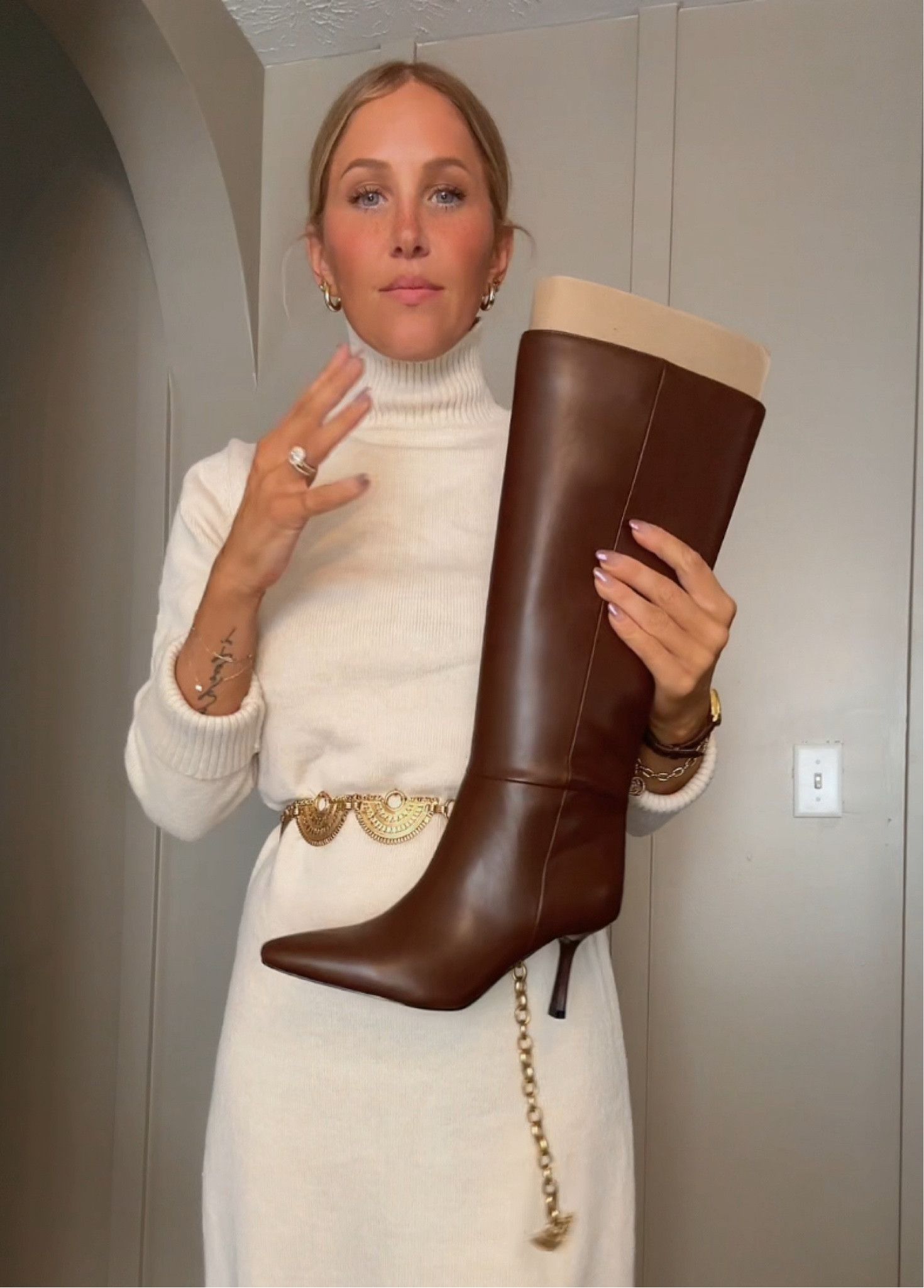 Affordable brown boots. Brown Leather Boots. True to Size 

#LTKShoeCrush #LTKSeasonal #LTKFindsUnder100