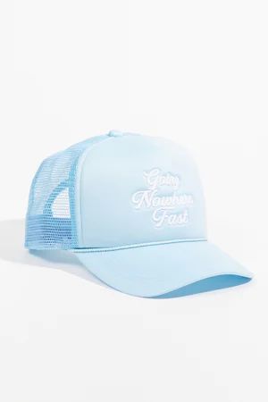 Going Nowhere Fast Trucker Hat in Light Blue | Altar'd State | Altar'd State