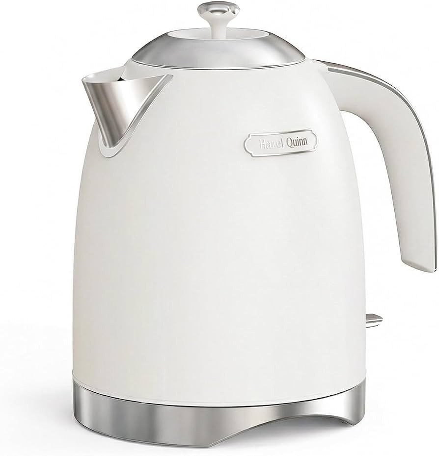 Hazel Quinn Electric Kettle - 1.7 Liters (57oz) Stainless Steel Water Kettle, BPA-Free Interior, ... | Amazon (US)