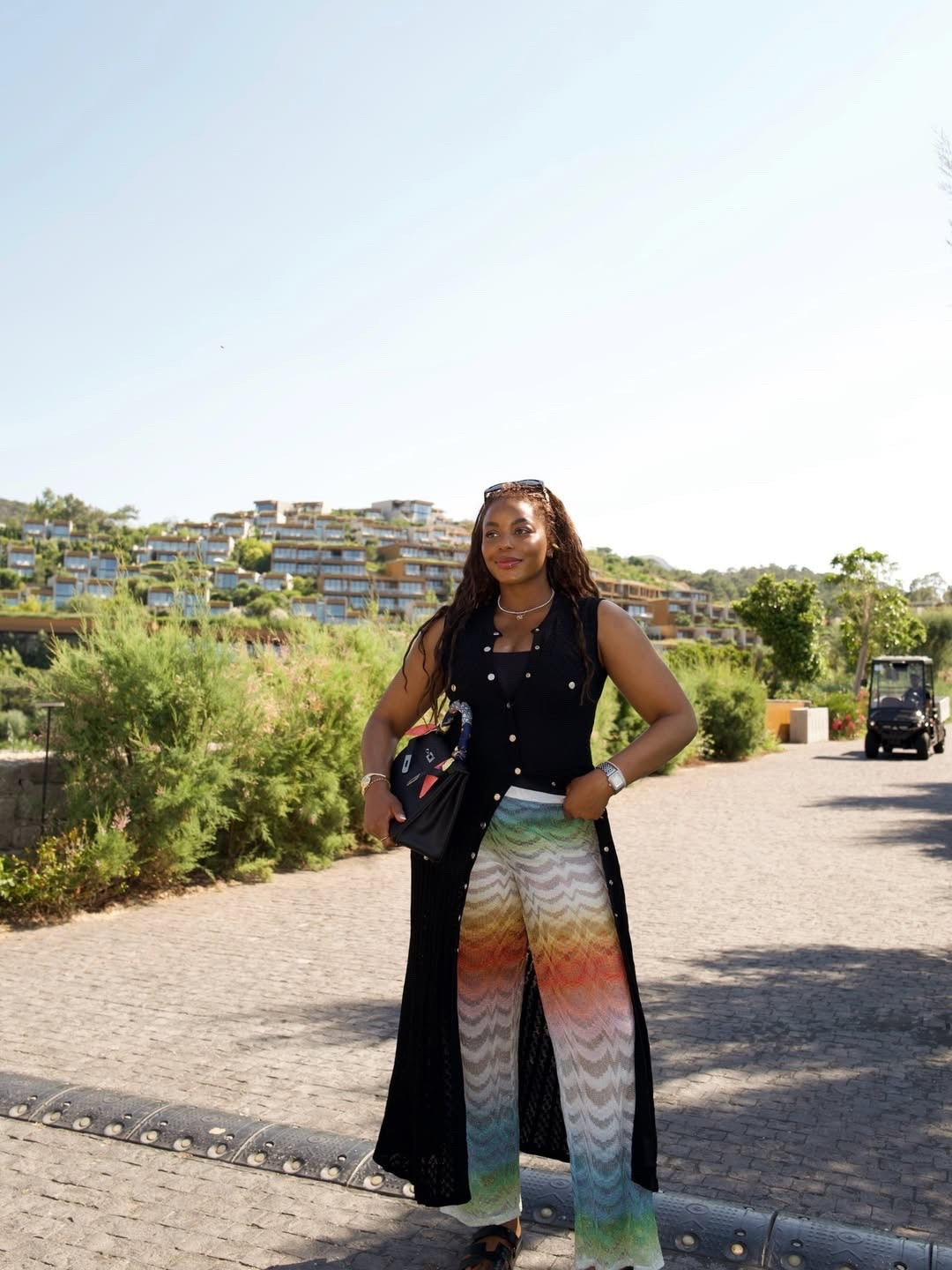 Currently in turkey and about to head to the beach! Here’s my vacation outfit. Wearing missoni knit swimwear cover up pants, black sleeveless maxi vest, Steve Madden sandals, Versace sunglasses … 
For more links to wedding guest dress summer, summer outfits, summer dresses, country concert outfits, fathers day gift guide, 4th of july outfit women, date night outfits, work outfits, travel outfits, follow me on LTK! ✨

#LTKsummer #LTKtravel #LTKfestival