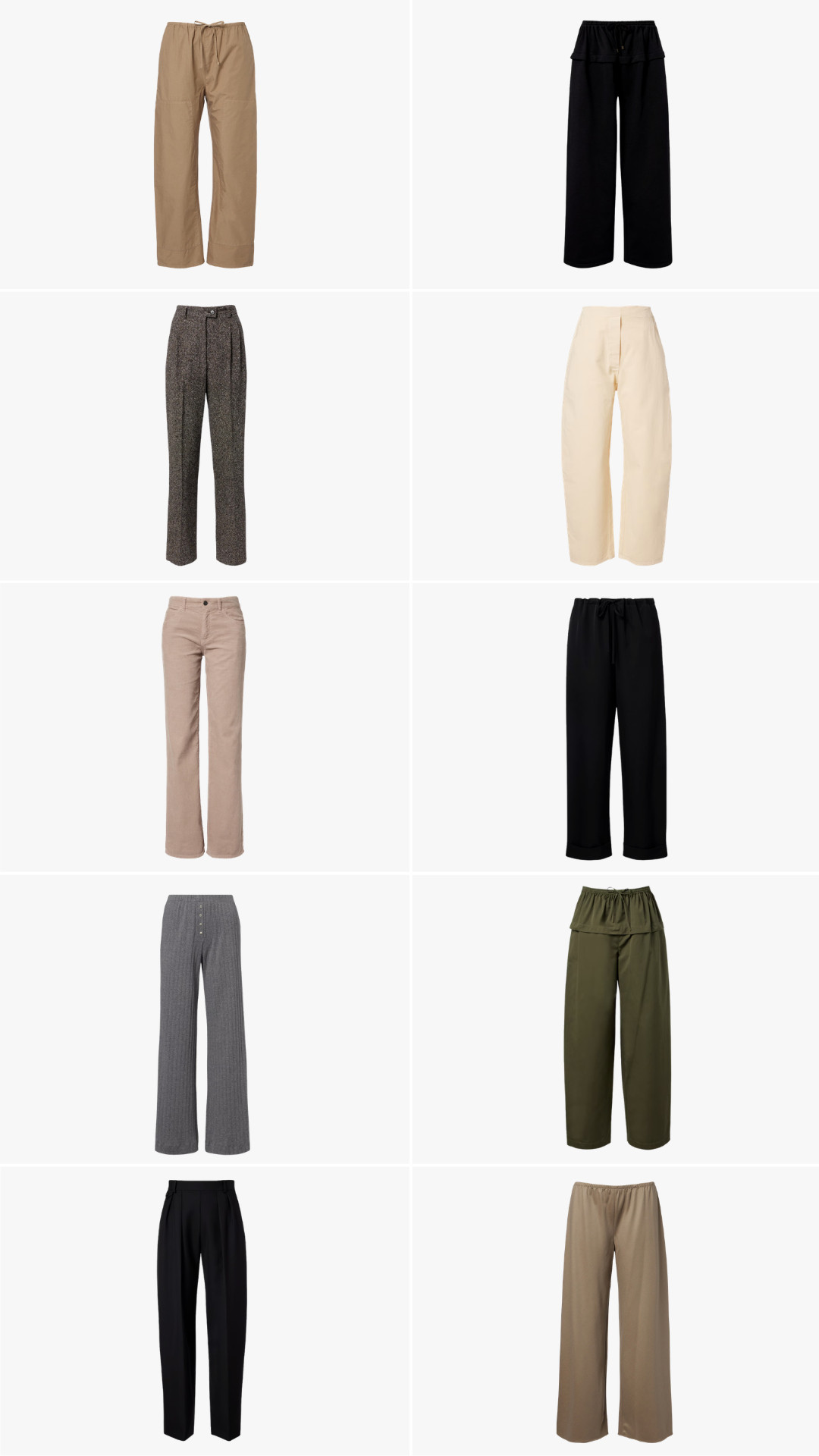 Pants in my closet that aren't denim 

 