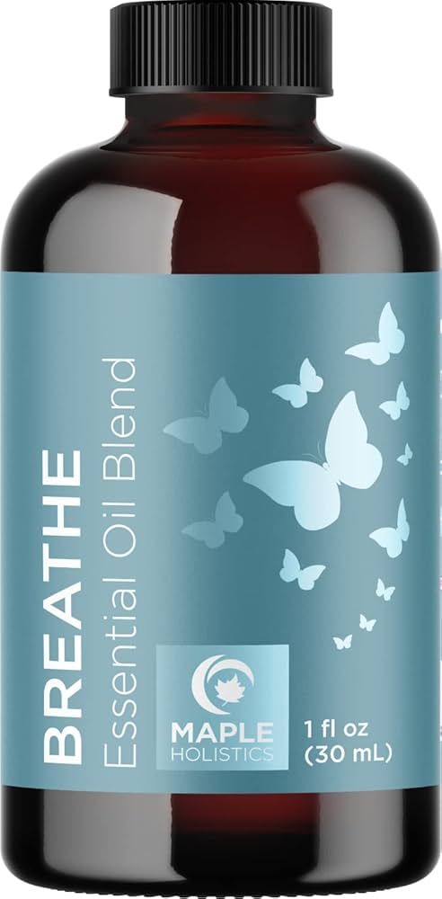 Breathe Blend Essential Oil for Diffuser - Invigorating Breathe Essential Oil Blend with Eucalypt... | Amazon (US)