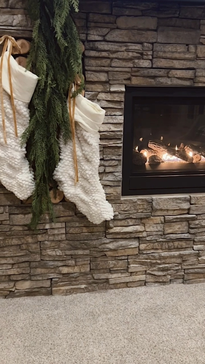 sprigs and garland going up! 

these feel + look great, and lay so naturally 🌲
sprigs are 36” and the garland is 6’. The garland comes as a set of 6 or singles 

#LTKSeasonal #LTKhome #LTKHoliday