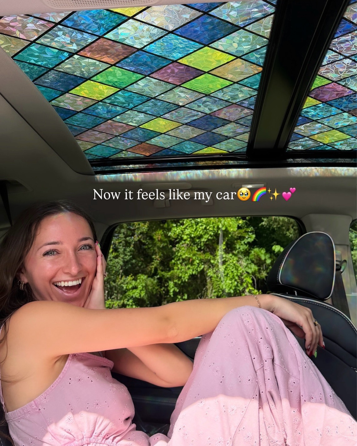 I’m obsessed with my stained glass sunroof!!

#LTKdayinmylife #LTKHome #LTKTravel