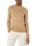 Amazon Aware Women's Pointelle Crewneck Sweater, Camel Heather, 7X | Amazon (US)