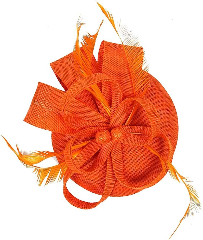 BUYITNOW Charming Feather Fascinators Headband Netting Mesh Hair Band for Wedding Cocktail Hat Pa... | Amazon (US)