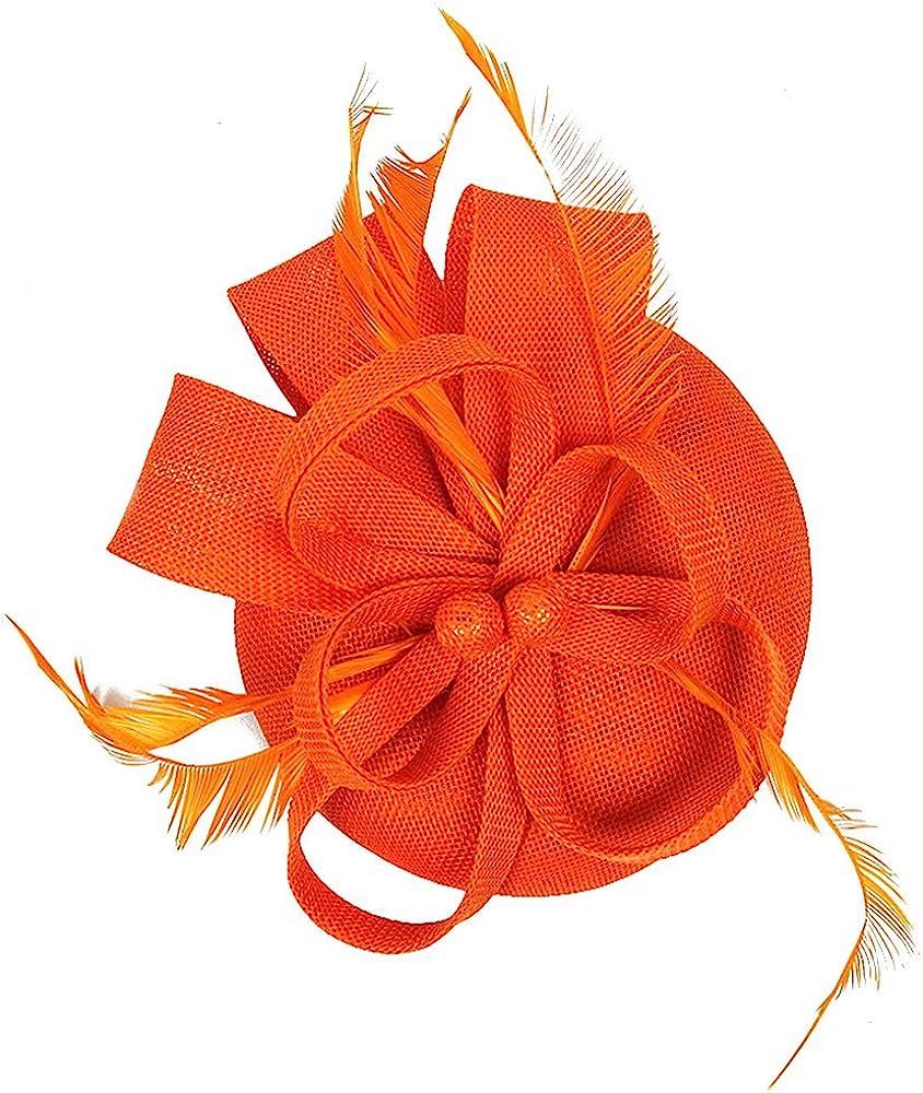 BUYITNOW Charming Feather Fascinators Headband Netting Mesh Hair Band for Wedding Cocktail Hat Pa... | Amazon (US)