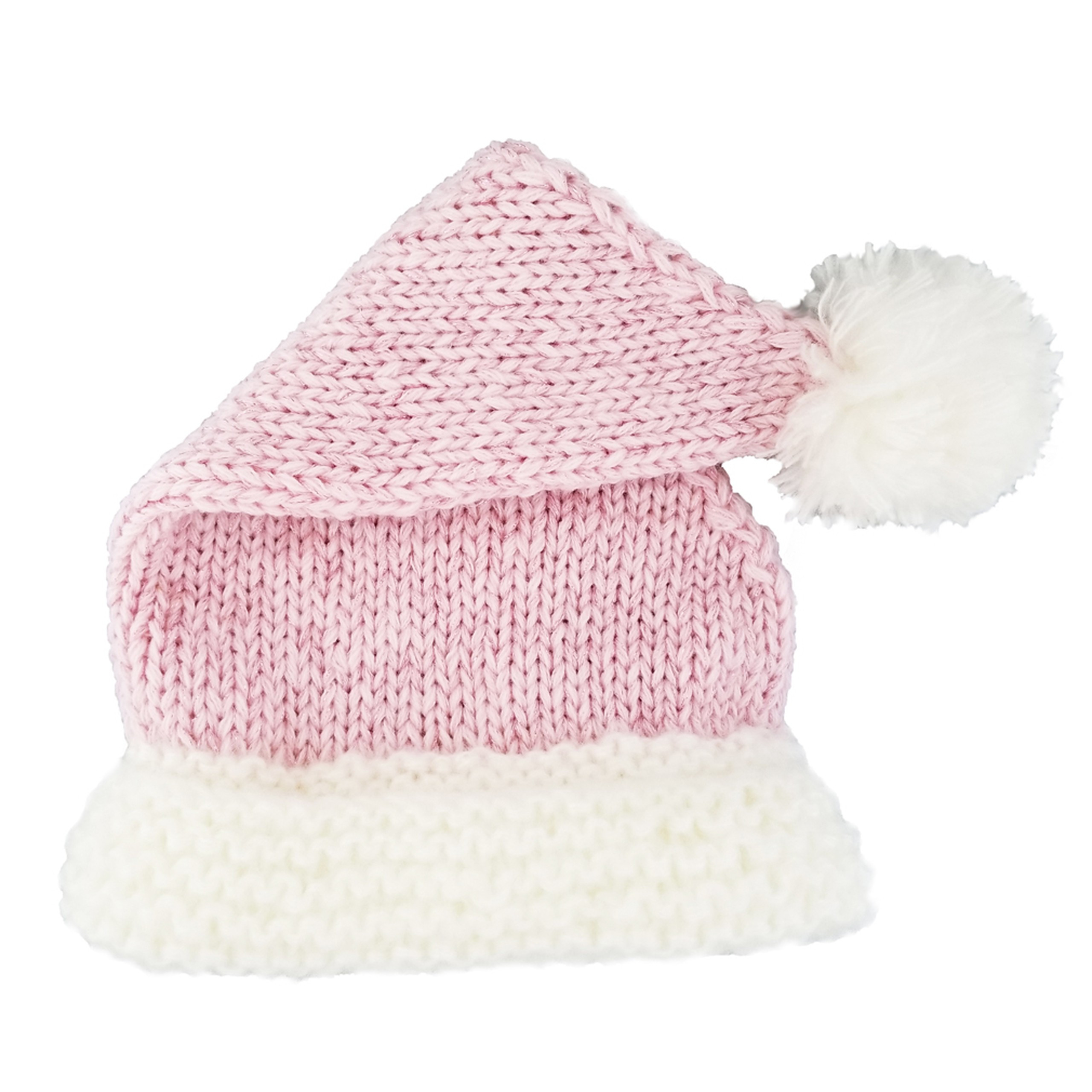 Santa Knit Hat, Pink Sparkle | SpearmintLOVE