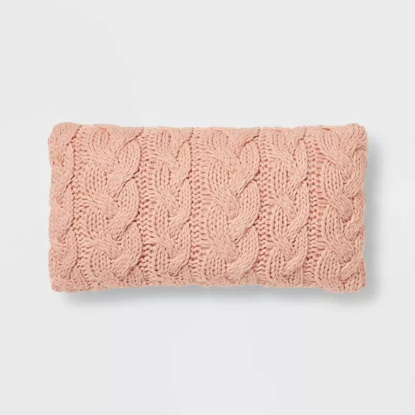 Chunky Cable Knit Throw Pillow - Threshold™ | Target