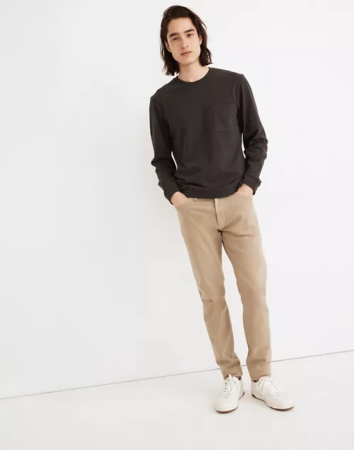 Garment-Dyed Slim Authentic Flex Jeans | Madewell