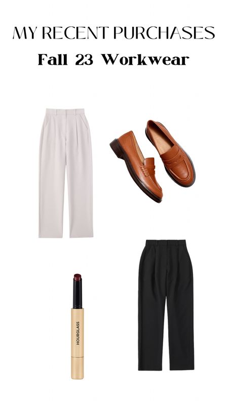 Recent purchases for my Fall ‘23 workwear closet. Slowly adding these tailored trousers from Abercrombie. The loafers from Madewell were on sale! The new lippie is the perfect shade for fall. 

#LTKxMadewell #LTKworkwear #LTKmidsize