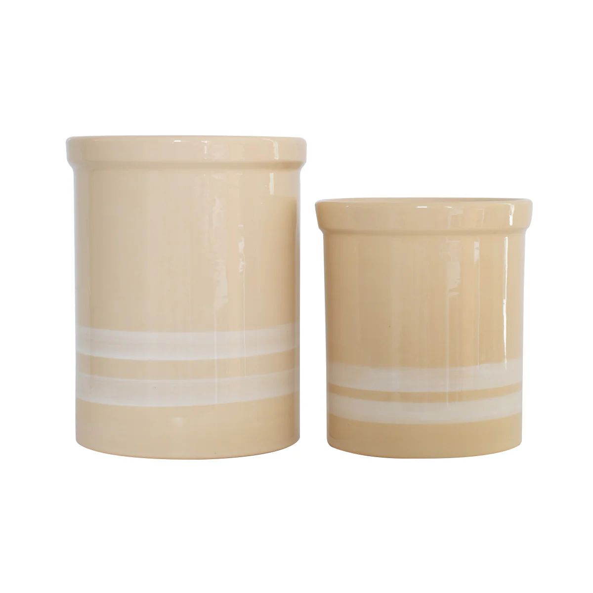 MH x etúHOME Country Stripe Canister, Small | Monika Hibbs Home