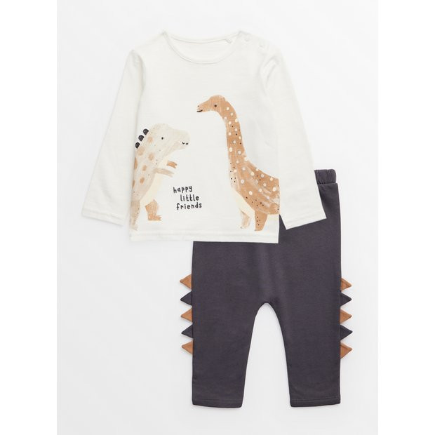 Buy Dinosaur Design Top & Leggings Set Up to 3 mths | Outfits and sets | Tu | Tu Clothing