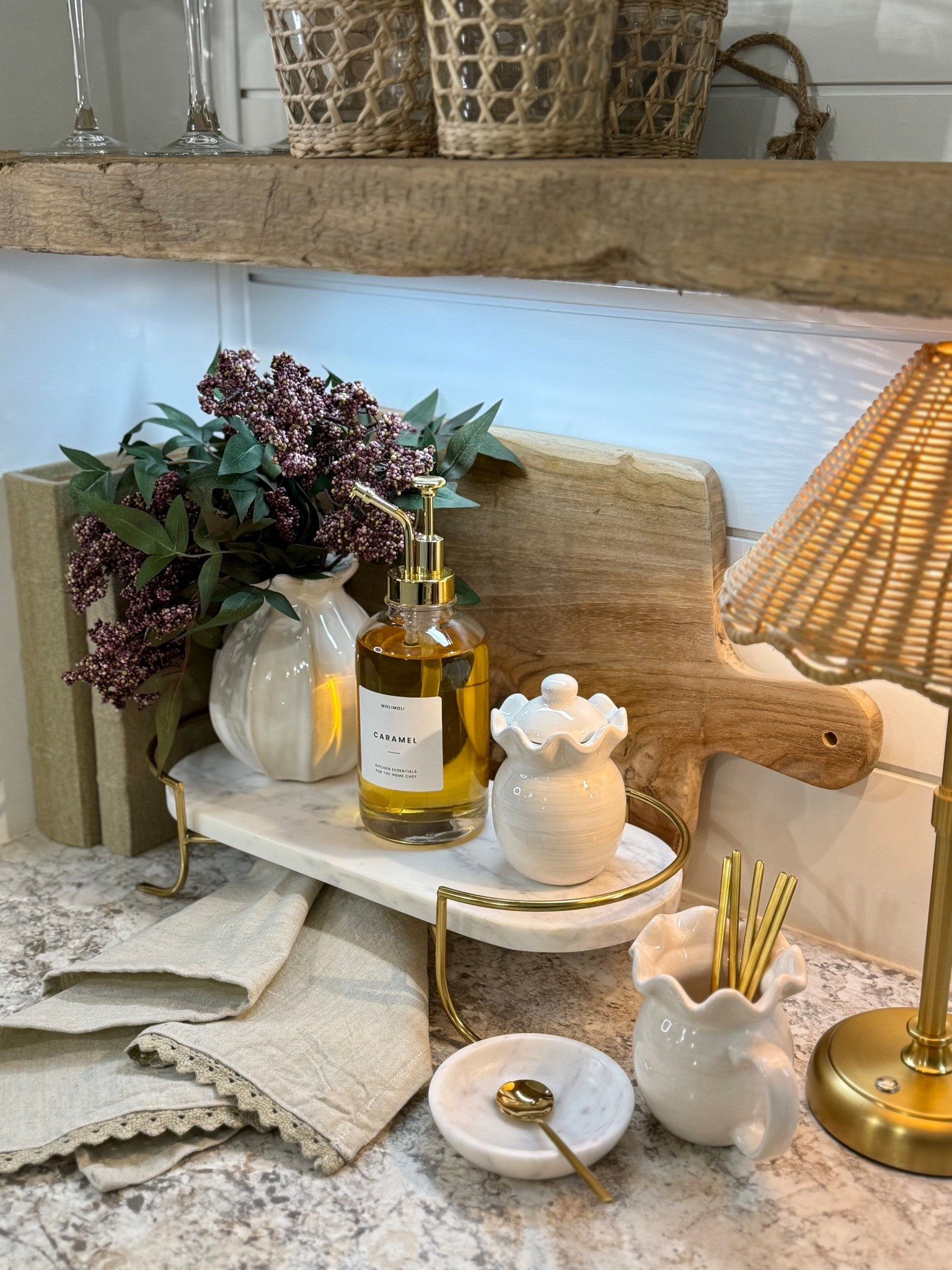 #ad Spring Coffee Bar

@Wayfair ’s Spring Cyber Week is here with deals up to 80% off and free shipping sitewide. I styled our lower level coffee bar using some beautiful Wayfair finds including the Keurig K-Elite, decorative trays, sugar and creamer set, glass canister and so much more.  

Now’s the perfect time to refresh your home and grab those pieces you’ve been eyeing while they’re on major sale. Whether you’re styling a coffee bar, updating your kitchen counters, or just adding a few new decorative touches, this is a great opportunity to save on some really beautiful finds.

#wayfairpartner #wayfair #coffeebar #coffeebardecor #coffeestation #coffeestationdecor #kitchencounterdecor #kitchencounterstyling #kitchencanisters #kitchenstorage #glasscanister #traydecor #decorativetray #kitchentray #keurig #homecoffee #kitchenfinds #wayfairfinds #wayfairhome #springdecor #springhome #springrefresh #springstyling #springhomeideas

#LTKSaleAlert #LTKHome