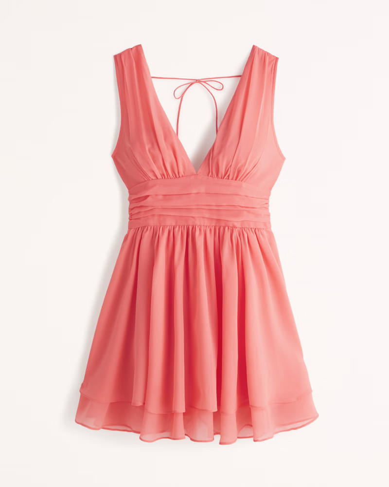 Flirty Drama Mini Dress | Abercrombie & Fitch (US)