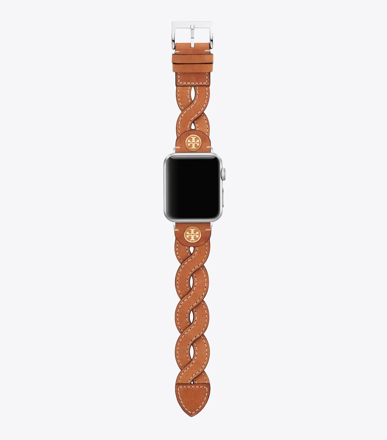 Braided Band for Apple Watch®, Camello Leather, 38 MM - 40 MM | Tory Burch (US)