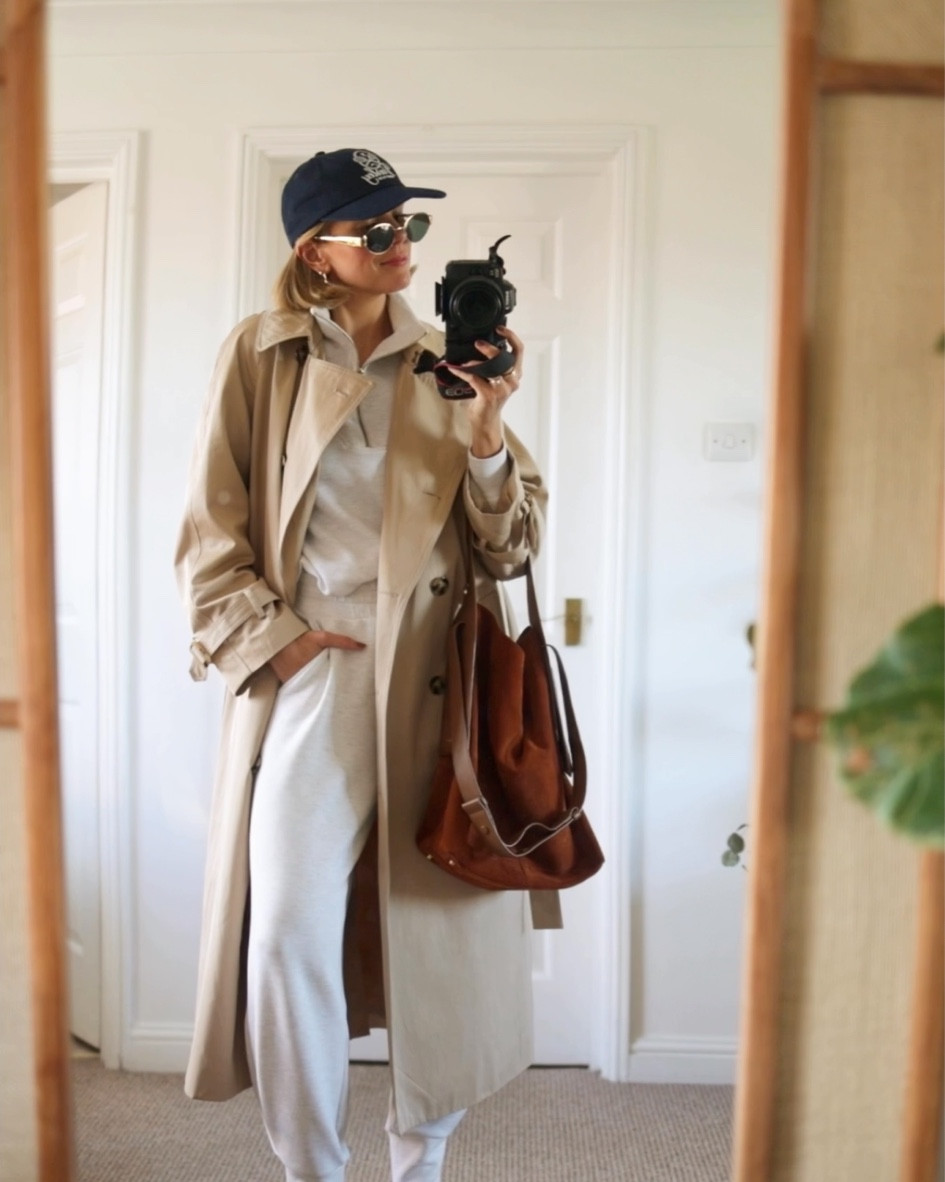 YSL loveshine lip colour shade 150 
Trench coat 
Tracksuit 
Comfy outfit 
Weekend style 
Travel outfit 
Minimal outfit 

#LTKSeasonal #LTKeurope #LTKtravel