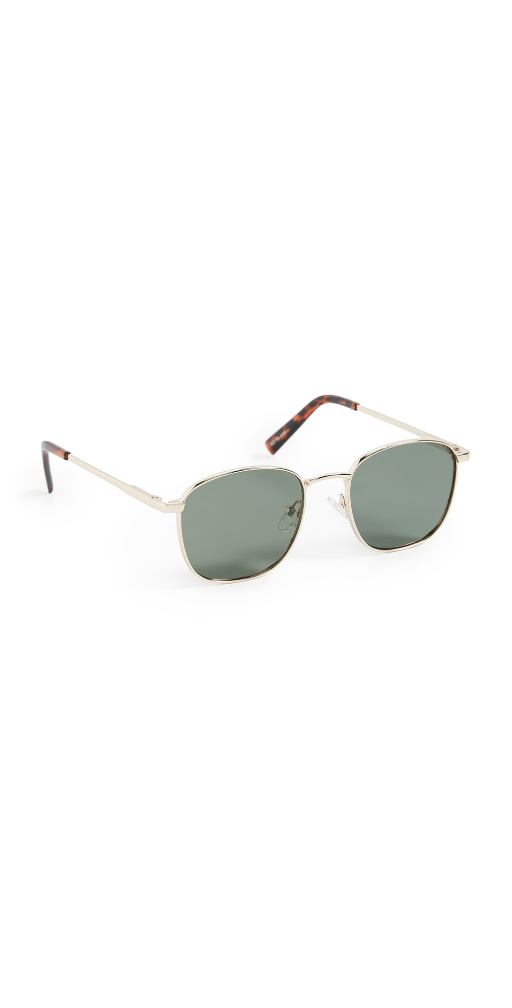 Le Specs Neptune Deux Sunglasses Gold Khaki Mono Polarized One Size | Shopbop