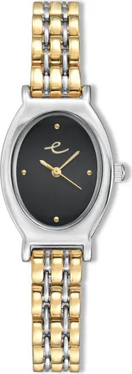 Classic Oval Dial Two-Tone Bracelet Watch | Nordstrom Rack