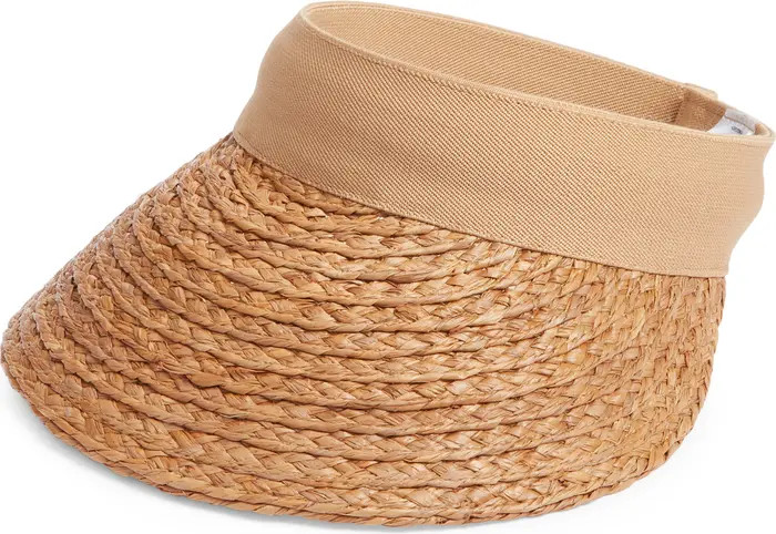 Plaited Straw Visor | Nordstrom