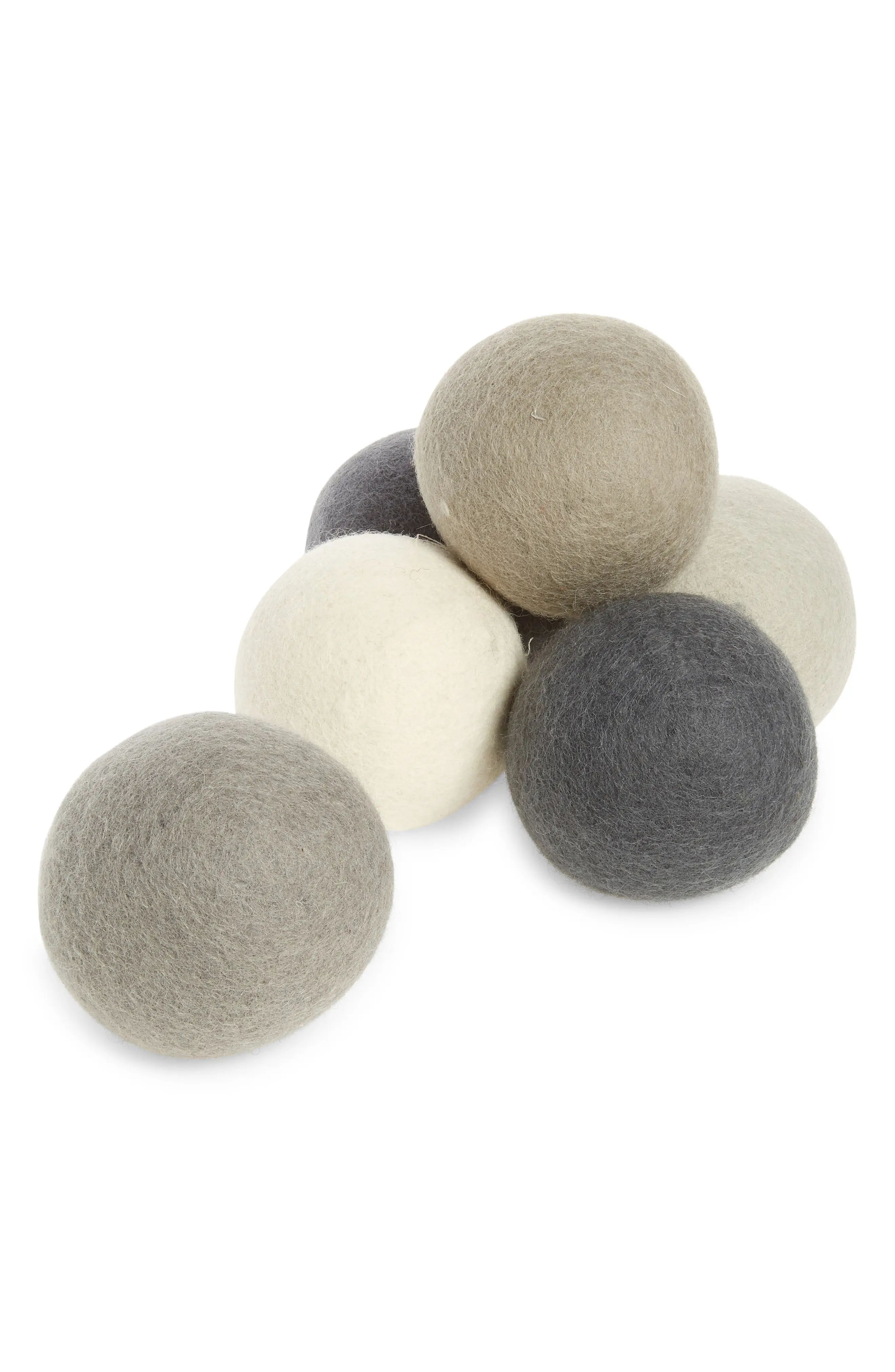 Five Two By Food52 Pack Of 6 Wool Dryer Balls, Size One Size - Grey | Nordstrom
